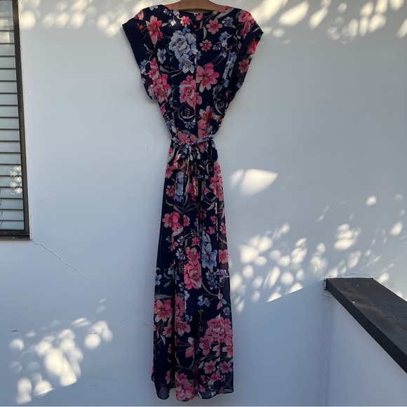 ELIZA J Obi Floral Print High/Low Dress Size 14 Petite - Picture 6 of 17